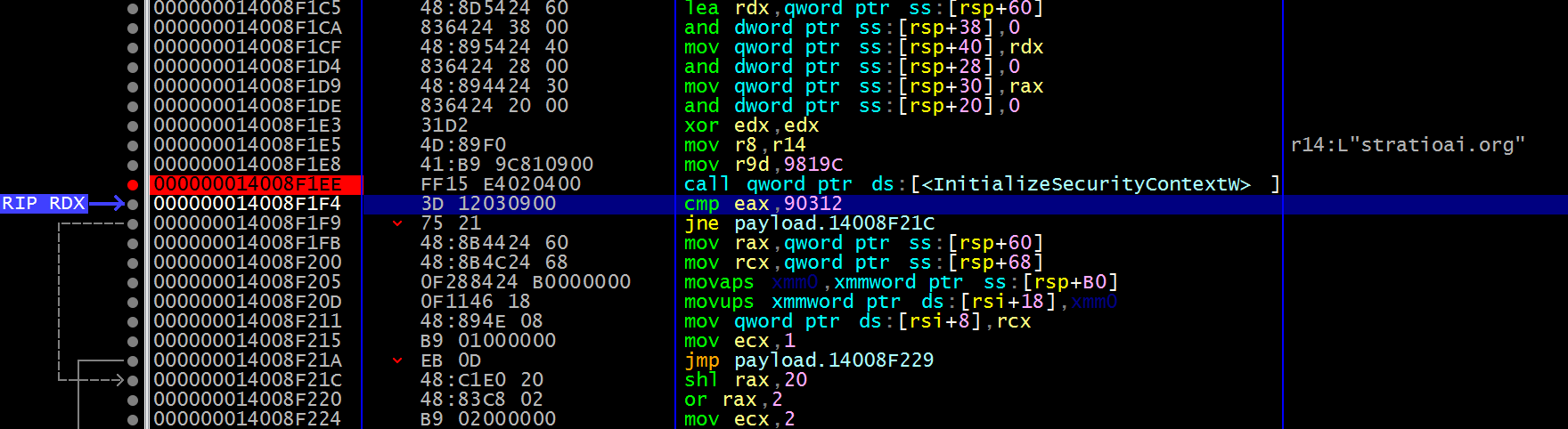[그림 3-22] C2 도메인 분석 화면