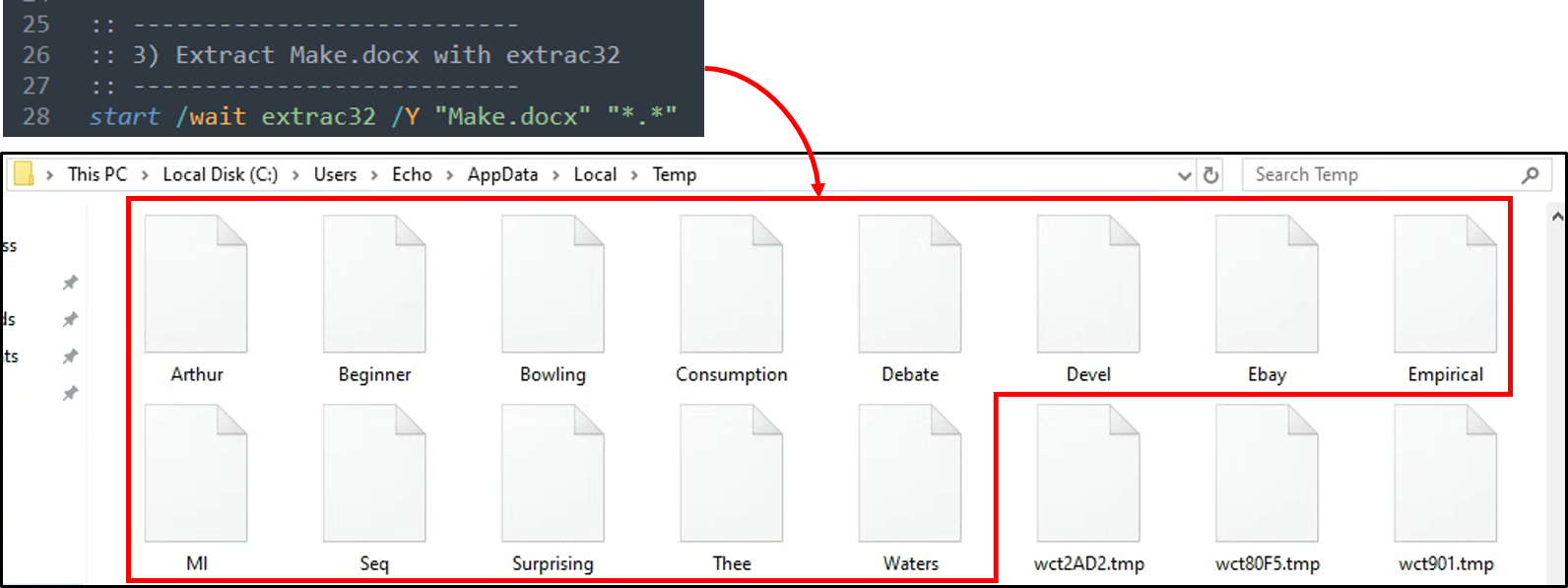 [사진 3-14] 압축 해제된 Make.docx
