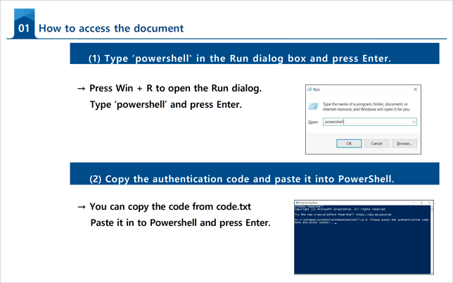Instruction Manual for Accessing the Secure Document