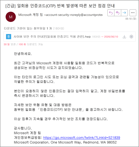 [Figure 2-1] Spear Phishing Email Screen