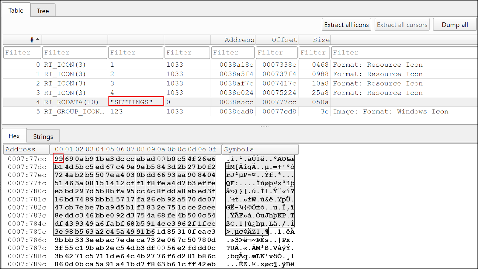 [Figure 4-8] RemcosRAT Resource Structure